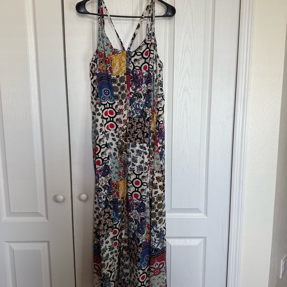 For The Republic Colorful Patchwork Boho Maxi Dress - Picture 6 of 6